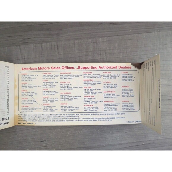 1969 AMC RAMBLER OWNER'S MANUAL OWNER GUIDE ORIGINAL Car Book American Motors - Picture 5 of 9